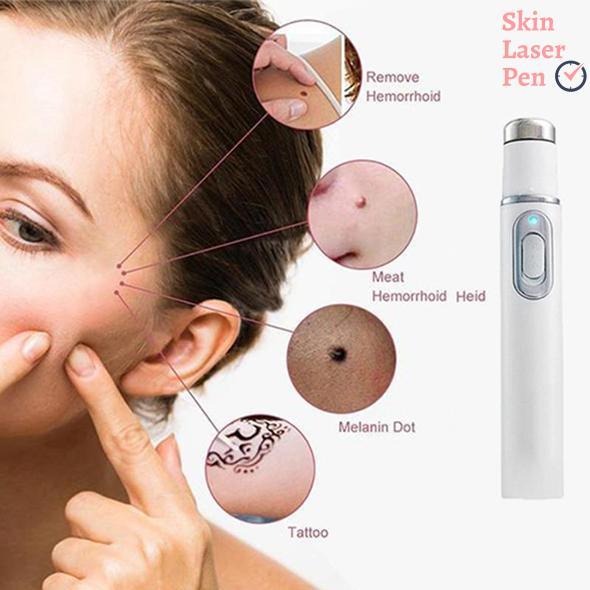 Blue Light Therapy Acne Laser Pen Facial Massager Treatment Soft Scar Wrinkle Acne Removal Device